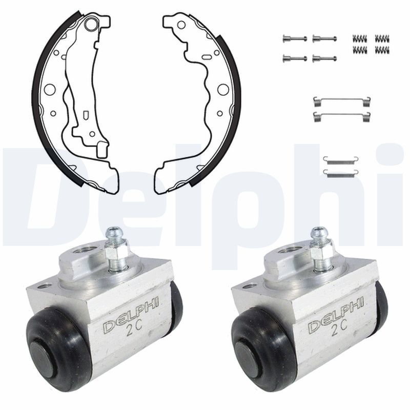Stabdžių trinkelių komplektas DELPHI KP1140