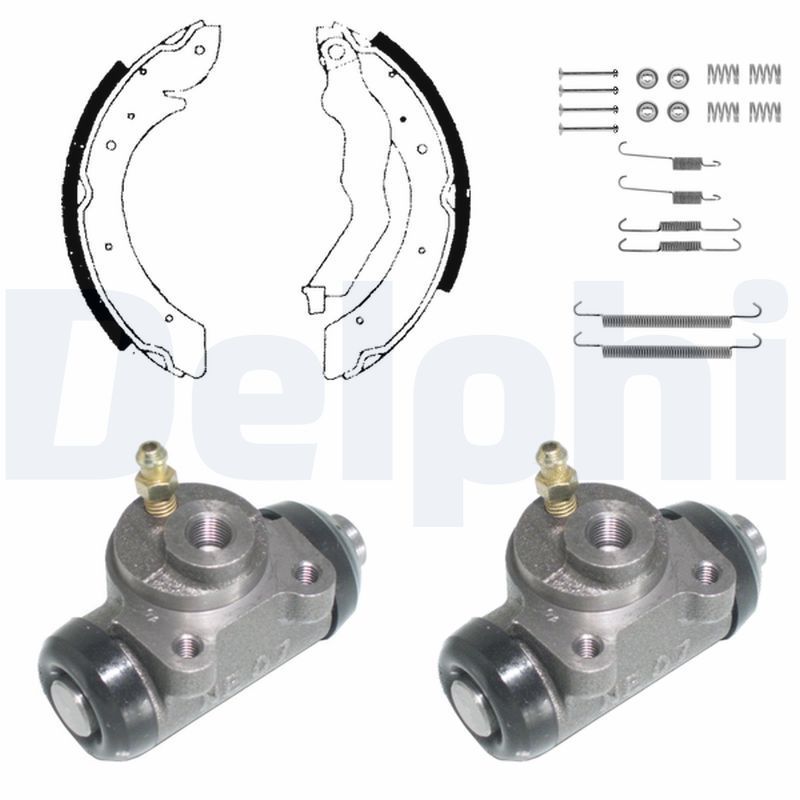 Stabdžių trinkelių komplektas DELPHI KP895