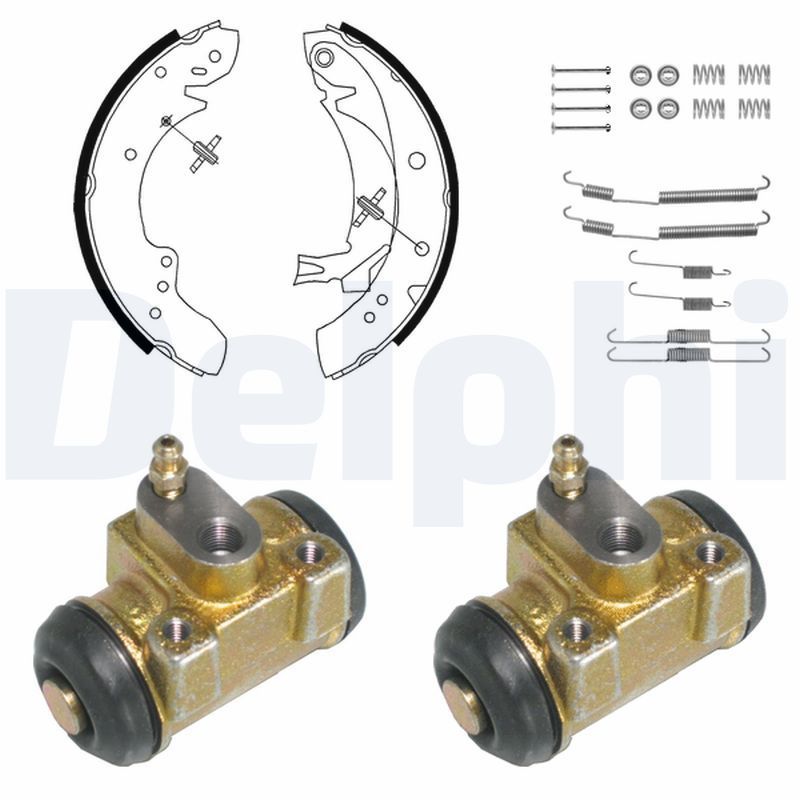 Stabdžių trinkelių komplektas DELPHI KP901
