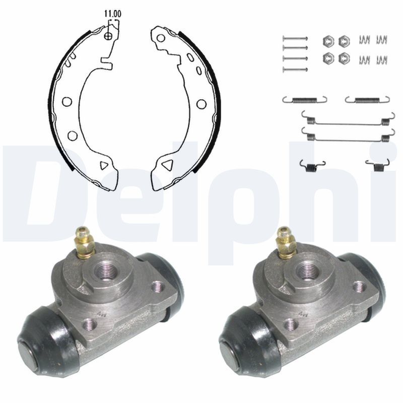 Stabdžių trinkelių komplektas DELPHI KP911