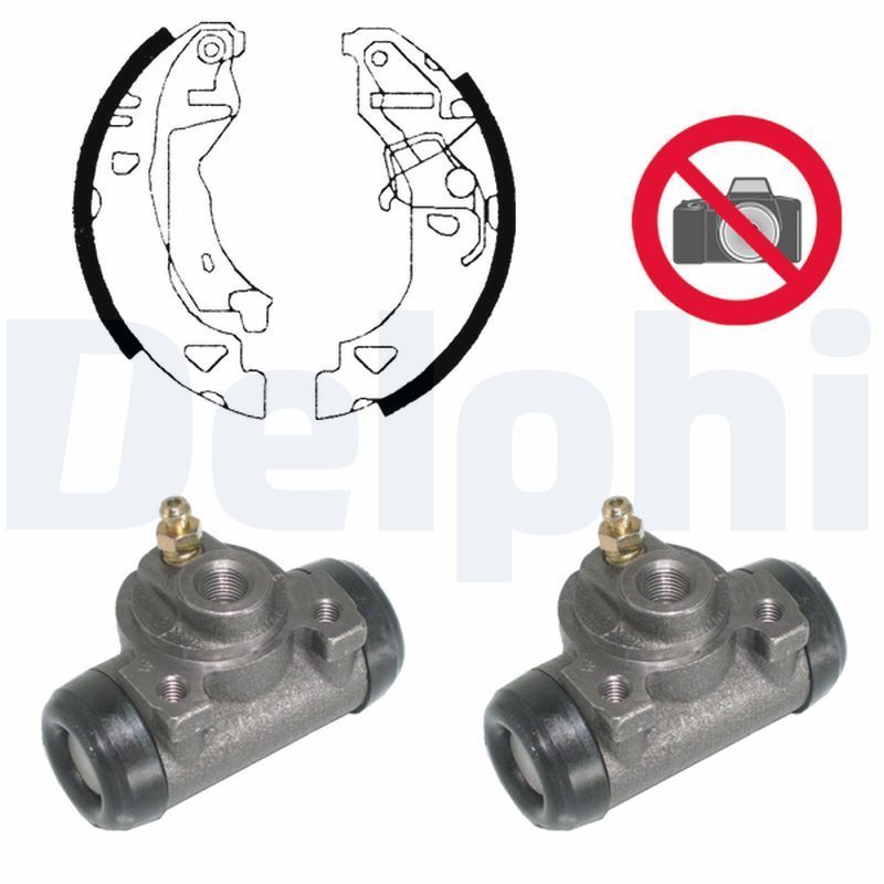 Stabdžių trinkelių komplektas DELPHI KP972