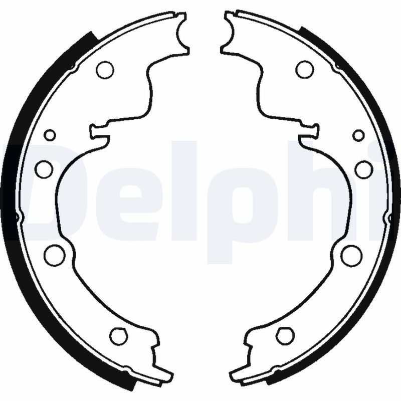 Stabdžių trinkelių komplektas DELPHI LS1195