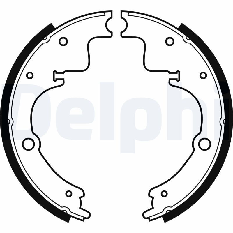 Stabdžių trinkelių komplektas DELPHI LS1236