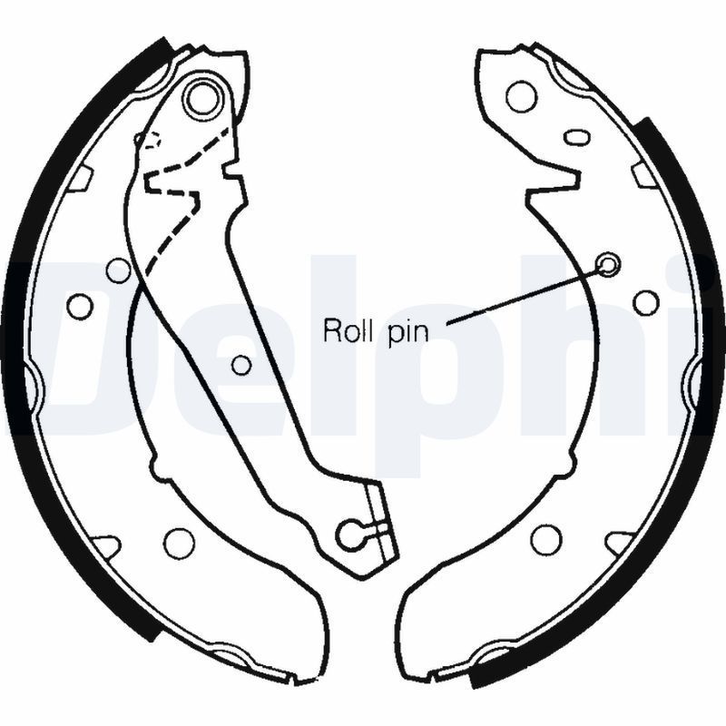 Stabdžių trinkelių komplektas DELPHI LS1241