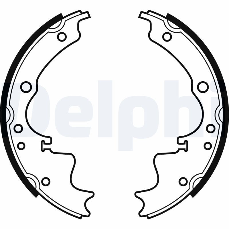 Stabdžių trinkelių komplektas DELPHI LS1261