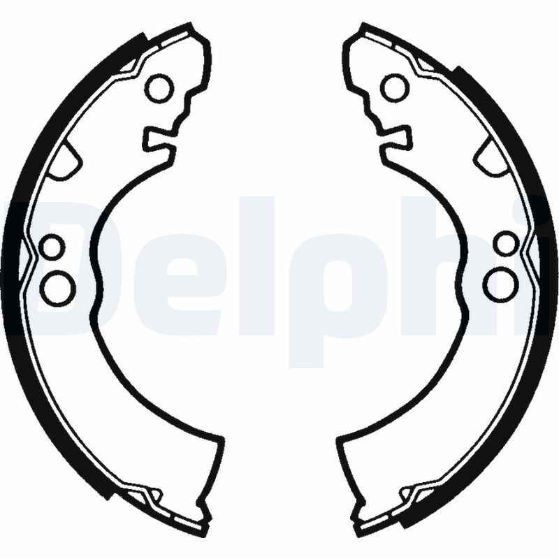 Stabdžių trinkelių komplektas DELPHI LS1285