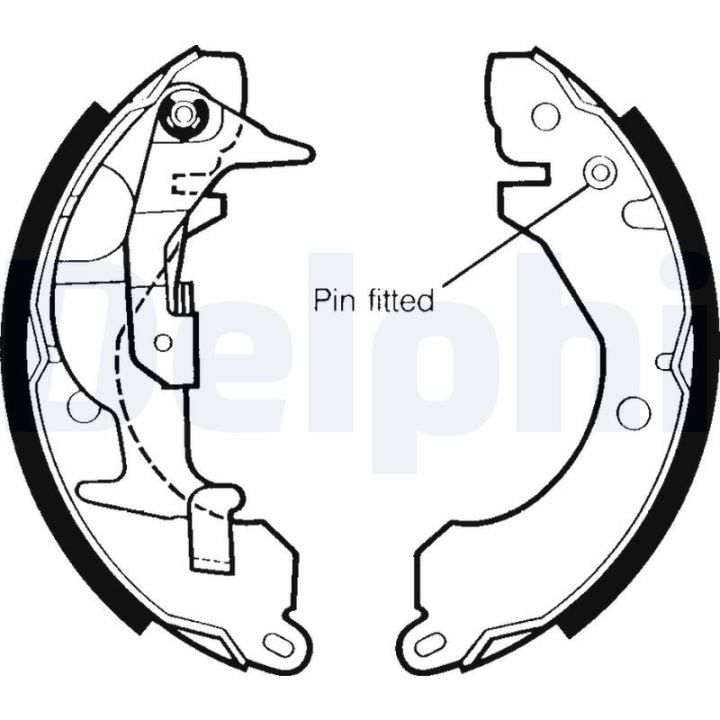 Stabdžių trinkelių komplektas DELPHI LS1343