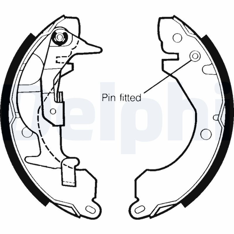 Stabdžių trinkelių komplektas DELPHI LS1343