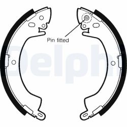 Stabdžių trinkelių komplektas DELPHI LS1344