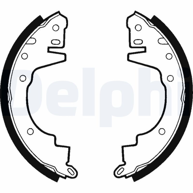Stabdžių trinkelių komplektas DELPHI LS1345