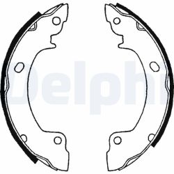 Stabdžių trinkelių komplektas DELPHI LS1514