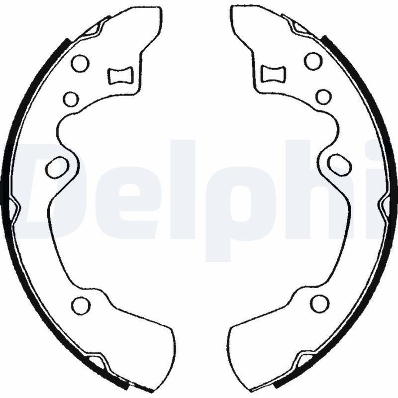 Stabdžių trinkelių komplektas DELPHI LS1546