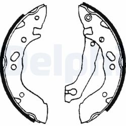 Stabdžių trinkelių komplektas DELPHI LS1609