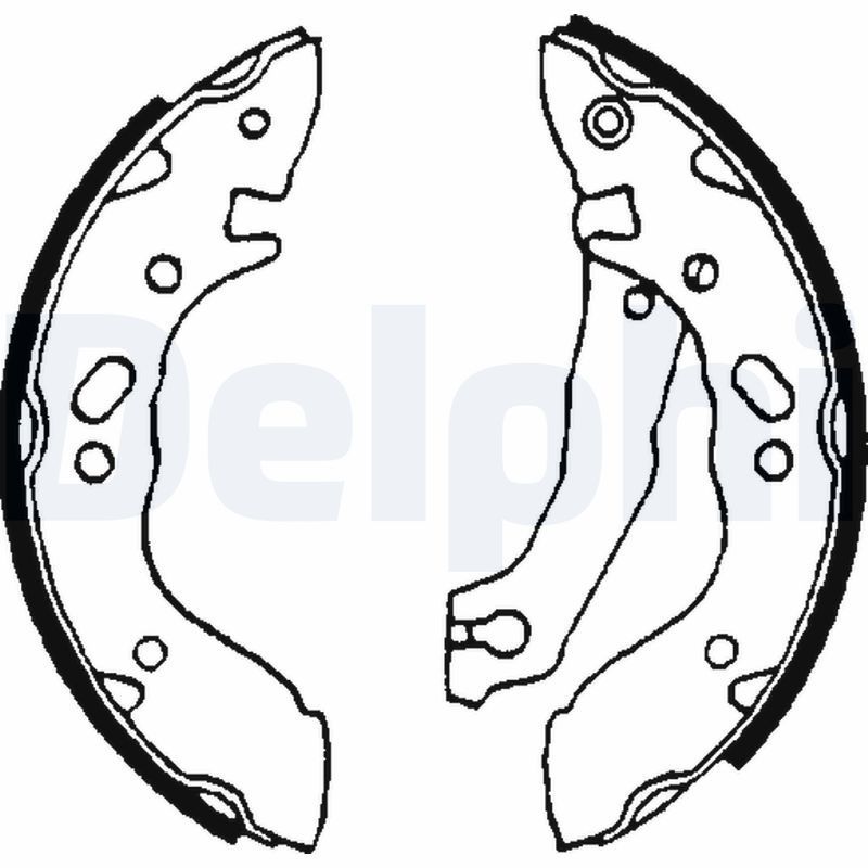 Stabdžių trinkelių komplektas DELPHI LS1609
