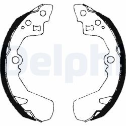 Stabdžių trinkelių komplektas DELPHI LS1685