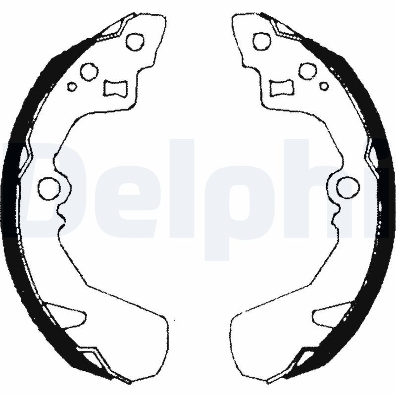 Stabdžių trinkelių komplektas DELPHI LS1685