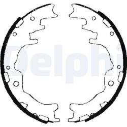 Stabdžių trinkelių komplektas DELPHI LS1706