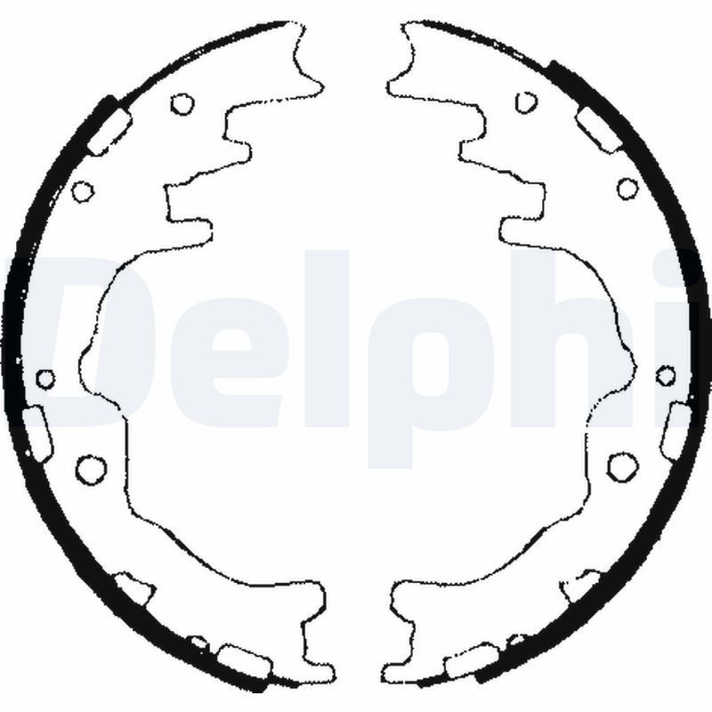 Stabdžių trinkelių komplektas DELPHI LS1706