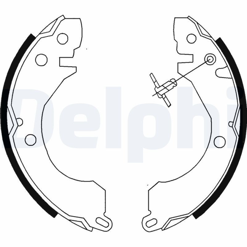 Stabdžių trinkelių komplektas DELPHI LS1779