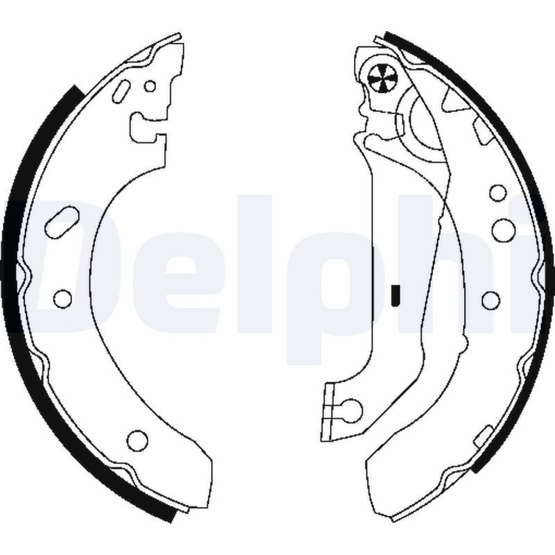 Stabdžių trinkelių komplektas DELPHI LS1783
