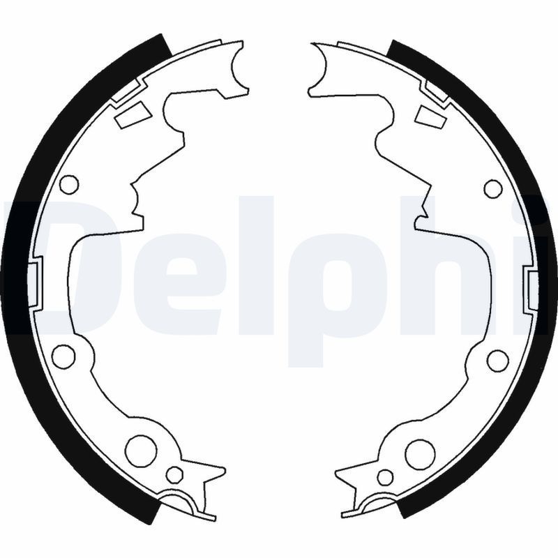 Stabdžių trinkelių komplektas DELPHI LS1800