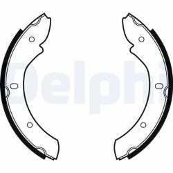 Stabdžių trinkelių komplektas, stovėjimo stabdis DELPHI LS1866