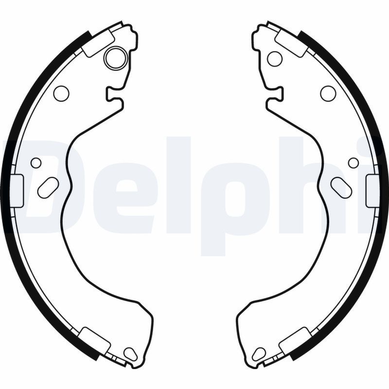 Stabdžių trinkelių komplektas DELPHI LS1877