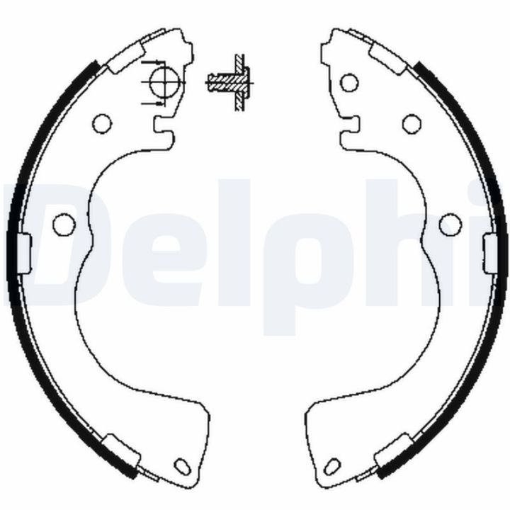Stabdžių trinkelių komplektas DELPHI LS1904