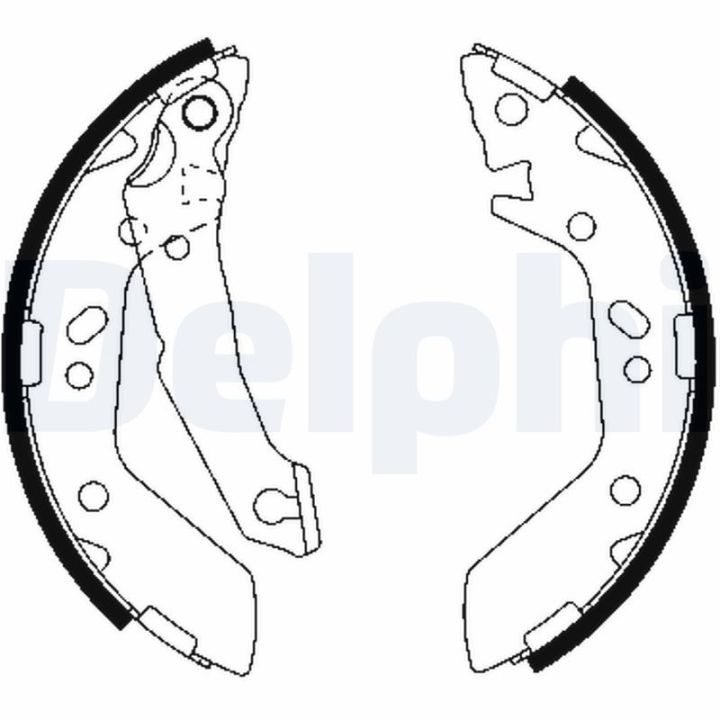 Stabdžių trinkelių komplektas DELPHI LS1909