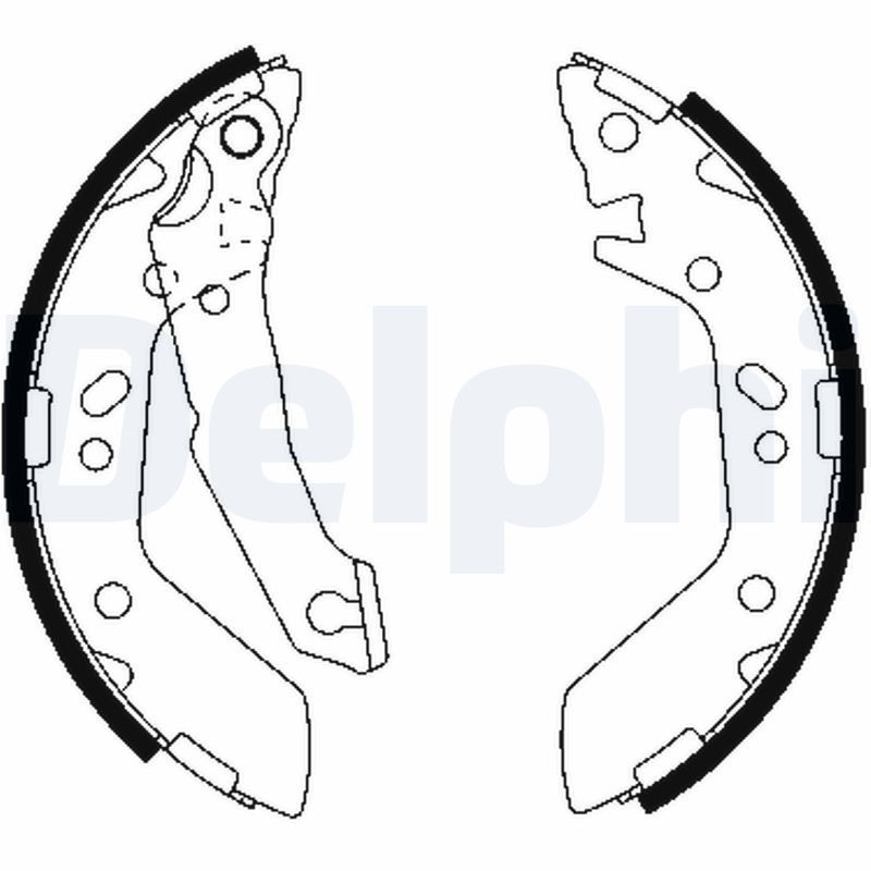 Stabdžių trinkelių komplektas DELPHI LS1909