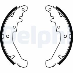 Stabdžių trinkelių komplektas DELPHI LS1924