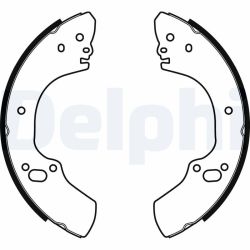 Stabdžių trinkelių komplektas DELPHI LS1939