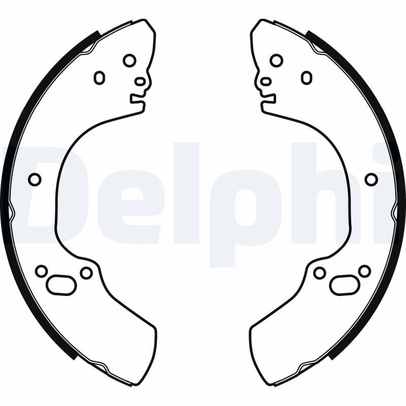 Stabdžių trinkelių komplektas DELPHI LS1939