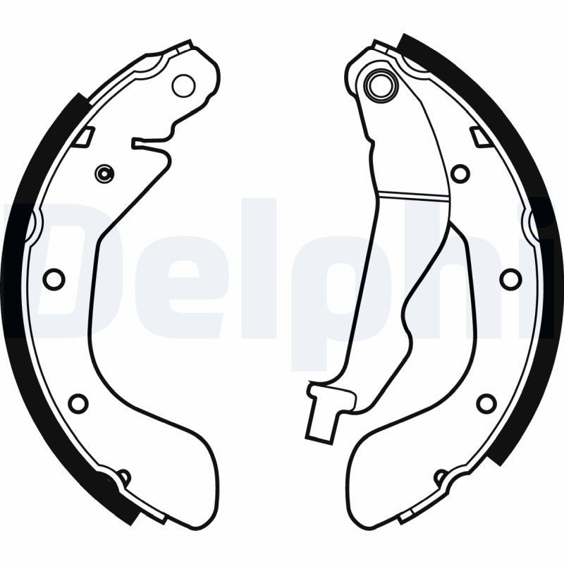 Stabdžių trinkelių komplektas DELPHI LS1969