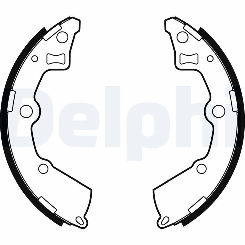 Stabdžių trinkelių komplektas DELPHI LS2005