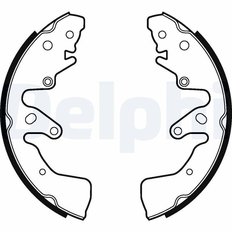 Stabdžių trinkelių komplektas DELPHI LS2024