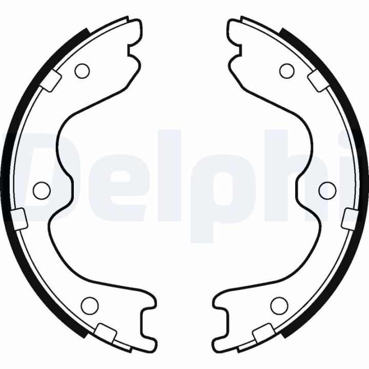 Stabdžių trinkelių komplektas, stovėjimo stabdis DELPHI LS2029