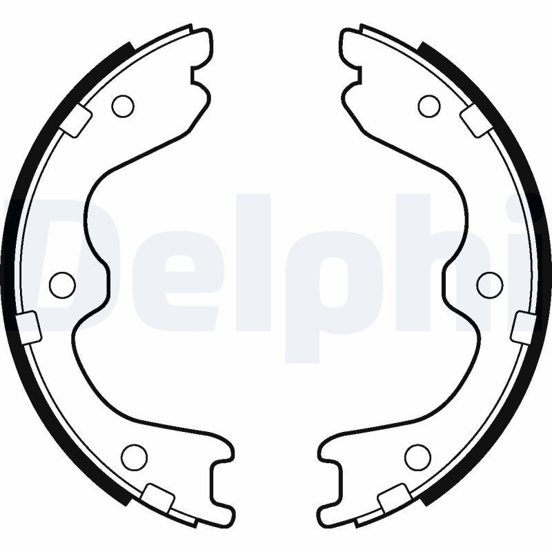 Stabdžių trinkelių komplektas, stovėjimo stabdis DELPHI LS2029