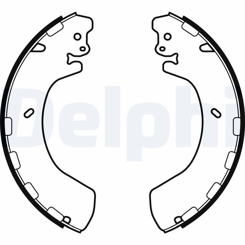 Stabdžių trinkelių komplektas DELPHI LS2057