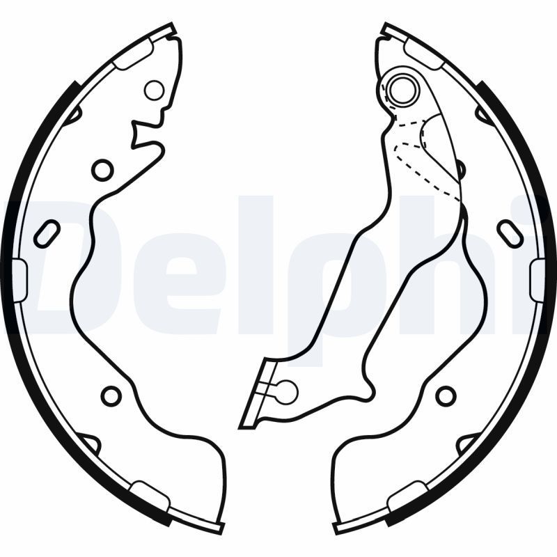 Stabdžių trinkelių komplektas DELPHI LS2059