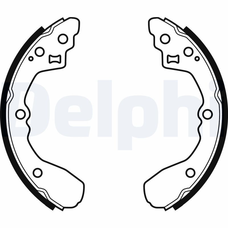 Stabdžių trinkelių komplektas DELPHI LS2060