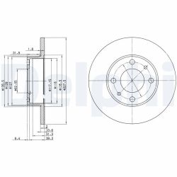 Stabdžių diskas DELPHI BG2147