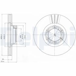 Stabdžių diskas DELPHI BG2284
