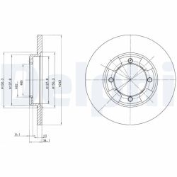 Stabdžių diskas DELPHI BG2324