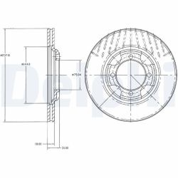 Stabdžių diskas DELPHI BG2414