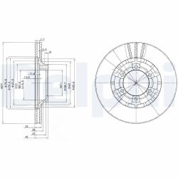 Stabdžių diskas DELPHI BG2561