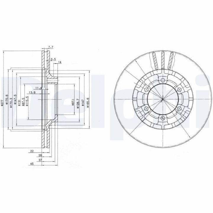 Stabdžių diskas DELPHI BG2561