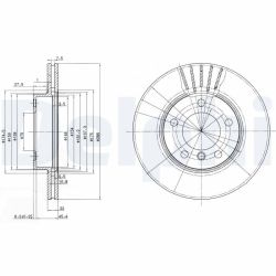 Stabdžių diskas DELPHI BG2623C