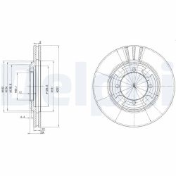Stabdžių diskas DELPHI BG2628