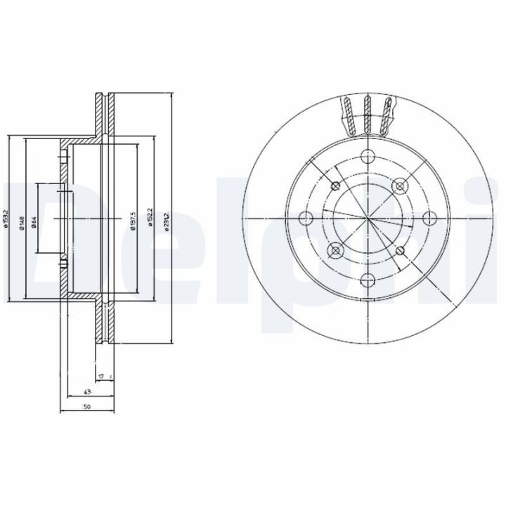 Stabdžių diskas DELPHI BG2645